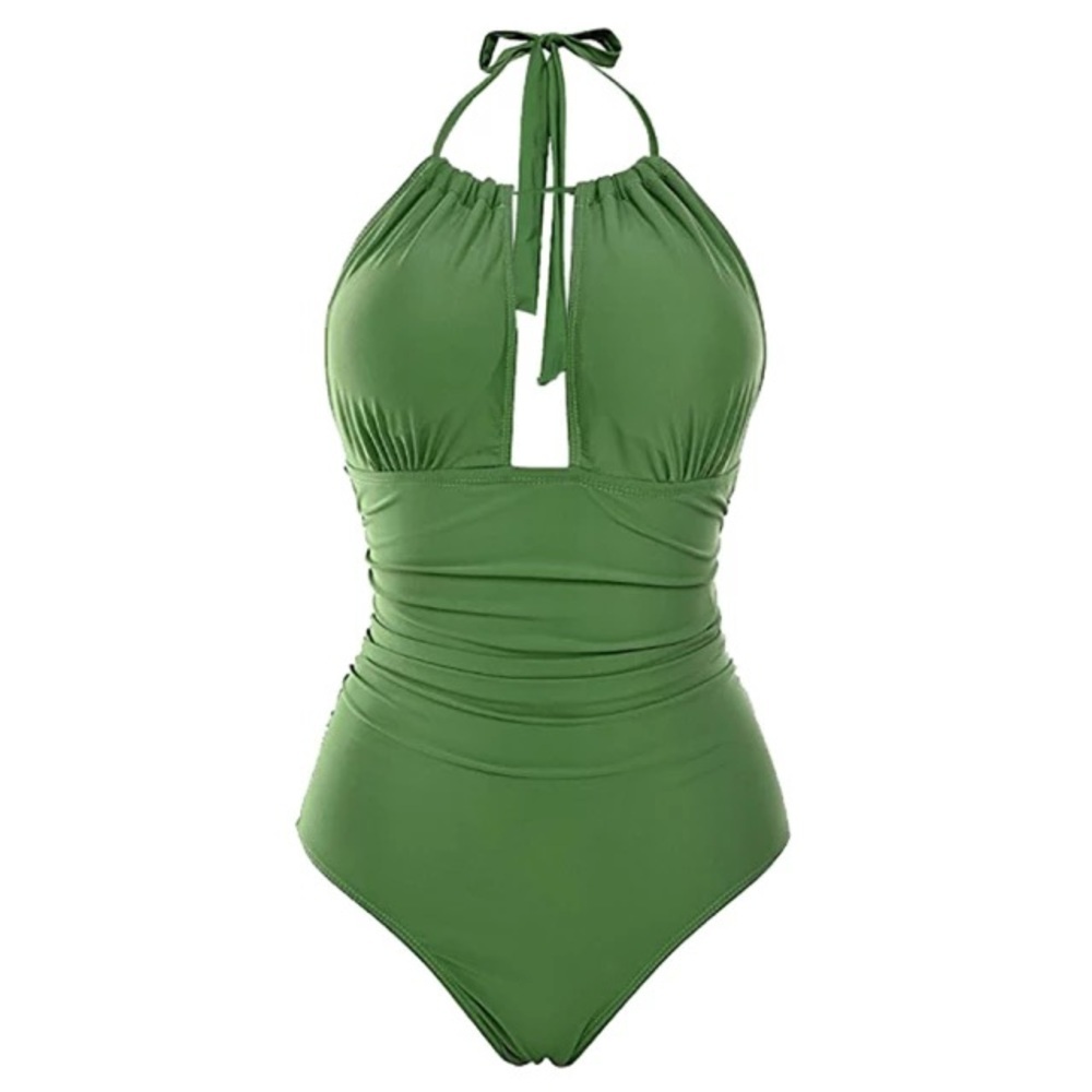 Eomenie One Piece Backless Tummy Control Swimsuit View 2